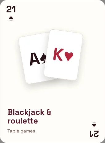 Blackjack and roulette