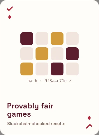 Provably fair games